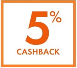 CashBack 5 %